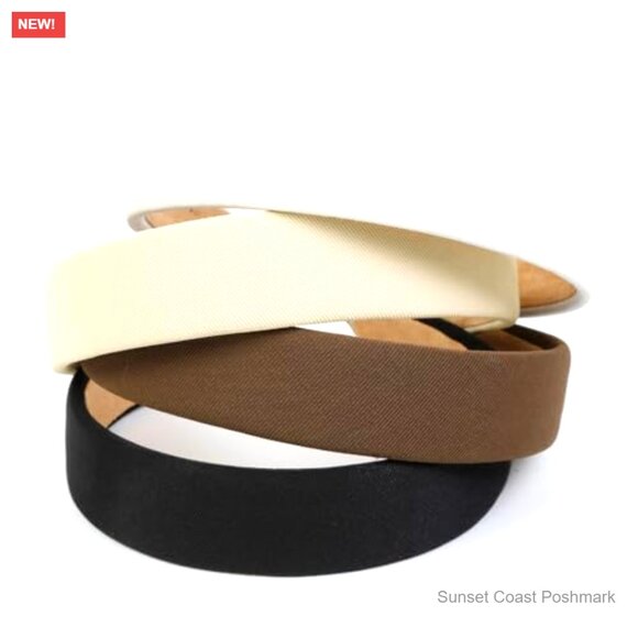Trendy Non-Slip Elastic Headbands Set 1 Inch Wide Chic Hair Accessories